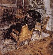 Edouard Vuillard Gold chair Sweden oil painting artist